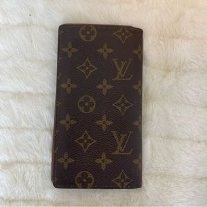 LOUIS VUITTON Vintage Monogram Porte Cartes Credit Billfold Wallet